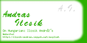 andras ilcsik business card